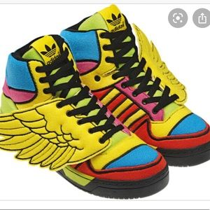 Jeremy Scott Adidas chenille neon color wings -10